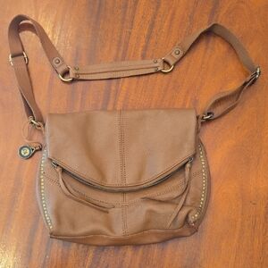 Fossil Brown Leather Crossbody Bag